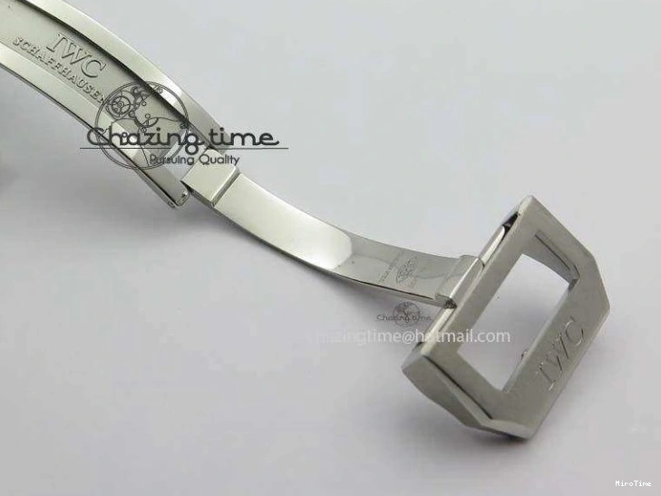 MIROTIME 0424 UrbanStyle Portuguese IW371446 ZF 1:1 Best Edition SS White Dial Blue Markers On Blue Leather Strap  A79350 V 7270